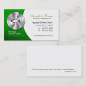 Carte De Visite Ministre chrétien argenté/pasteur de symbole des (Devant / Derrière)