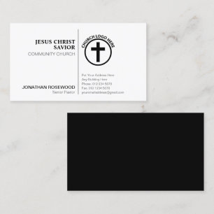 Carte De Visite Ministres de l'Église minimalistes et personnalité