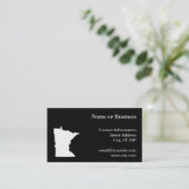 Carte De Visite Minnesota en blanc et noir (Debout devant)
