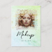 Carte De Visite *~* Mint Jaune QR Femmes Glam Fille (Devant)