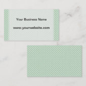 Carte De Visite Mint Quatrefoil (Devant / Derrière)