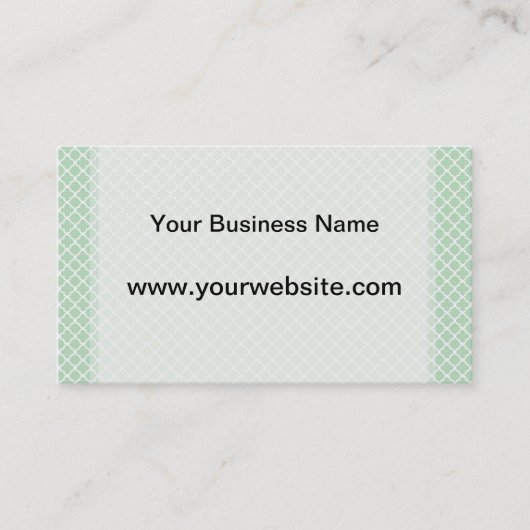 Carte De Visite Mint Quatrefoil (Devant)