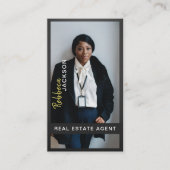 Carte De Visite Minul Realtor photo réelle Immobilier code QR (Devant)