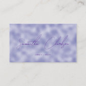 Carte De Visite Minuscule à la main violet et à l'huile (Devant)