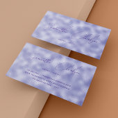 Carte De Visite Minuscule à la main violet et à l'huile