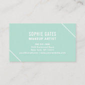 Carte De Visite Minuscule Confiture Moderne Blanc Simple Élégant C (Dos)