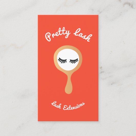 Carte De Visite Miroir des extensions Lash EyeLash (Devant)