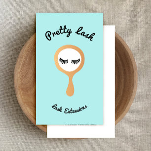 Carte De Visite Miroir d'extension Lash Cute