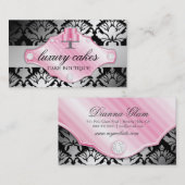 Carte De Visite Miroitement de luxe de damassé de 311 gâteaux (Devant / Derrière)