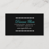 Carte De Visite Miroitement ParadiseLime de damassé de (Dos)