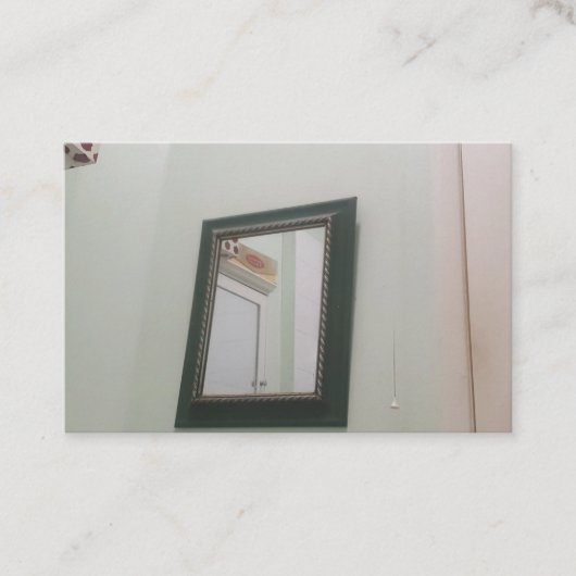 Carte De Visite Mirror on the wall business card (Devant)