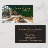 Carte De Visite Mise en oeuvre professionnelle à domicile (Devant / Derrière)