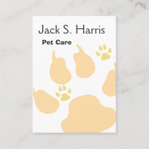 Carte De Visite Mise en réseau d'empreinte de patte d'animaux de