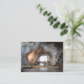 Carte De Visite Mise en scène de maison géode fabuleuse (Debout devant)
