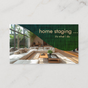 Carte De Visite Mise en scène de maison professionnelle