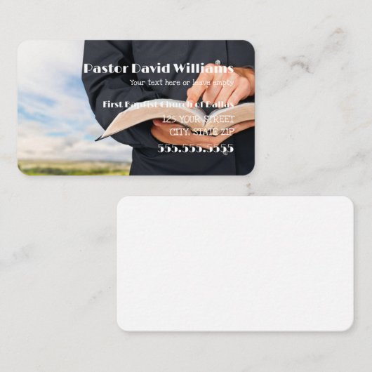 Carte De Visite Missionnaire (Devant / Derrière)