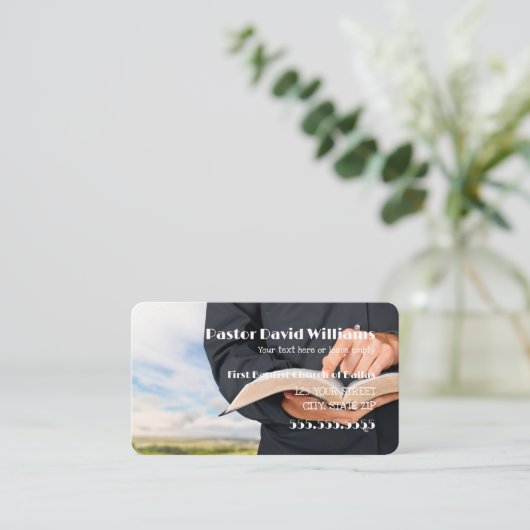 Carte De Visite Missionnaire (Debout devant)