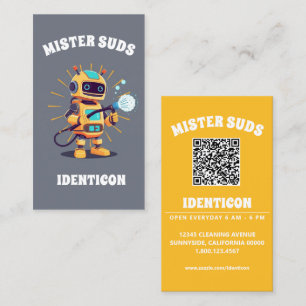 Carte De Visite MISTER SUDS LAVE avec code QR