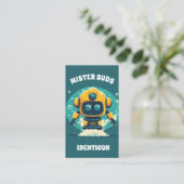 Carte De Visite MISTER SUDS WASH avec code QR (Debout devant)