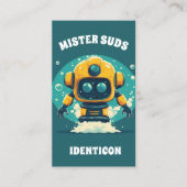 Carte De Visite MISTER SUDS WASH with QR code (Devant)