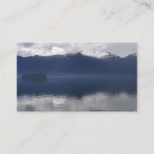 Carte De Visite Misty Alaskan Sea dans les tons bleu (Dos)