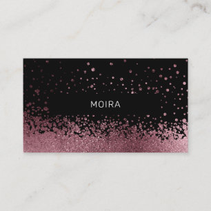 Carte De Visite Mitter Drop Rosegold Noir