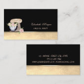 Carte De Visite Mixage de gâteaux rétro Bokeh Sweets Bakery (Devant / Derrière)
