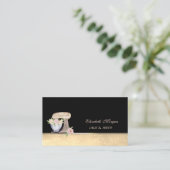 Carte De Visite Mixage de gâteaux rétro Bokeh Sweets Bakery (Debout devant)