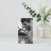 Carte De Visite MIXED MARTIAL ART Coach & Trainer Photo QR Code Ca (Debout devant)