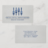 Carte De Visite Mixer | Arrière - plan en cuir (Devant / Derrière)