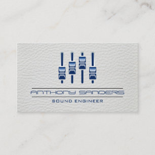 Carte De Visite Mixer   Arrière - plan en cuir