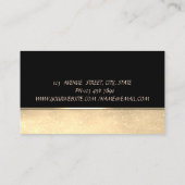 Carte De Visite Mixer Fleurs Or Sucres Boulangerie (Dos)