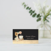 Carte De Visite Mixer Sunflowers Bokeh Sweets Bakery (Debout devant)