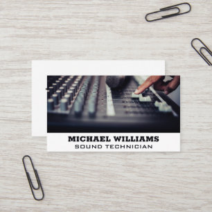 Carte De Visite Mixeur audio   Producteur