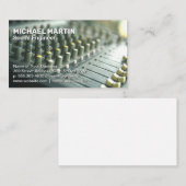 Carte De Visite Mixeur audio | Technologie d'égaliseur | Producteu (Devant / Derrière)