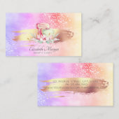 Carte De Visite Mixeur de gâteau holographique à pinceau moderne (Devant / Derrière)