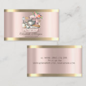 Carte De Visite Mixeur Rose Gold Flore (Devant / Derrière)
