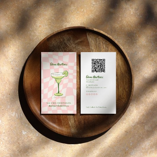 Carte De Visite Mixologist Branding | Cocktail-Inspired Mobile Bar