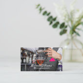 Carte De Visite Mixologue | Bartender Boire (Debout devant)