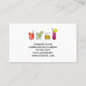 Carte De Visite Mixologue | Bartender Boire (Dos)