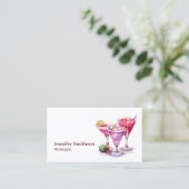 Carte De Visite Mixologue Bartender Événements Cocktails (Debout devant)