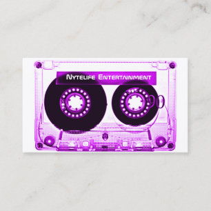 Carte De Visite Mixtape pourpre électrique