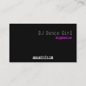 Carte De Visite Mixtape pourpre électrique (Dos)