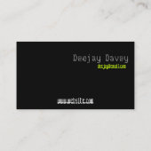 Carte De Visite Mixtape rouge (Dos)