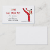 Carte de visite mixte des arts martiaux (Devant / Derrière)