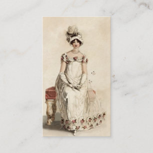 Carte De Visite "Mlle Bennet" sur la crème