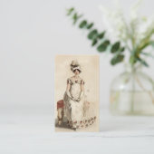Carte De Visite "Mlle Bennet" sur la crème (Debout devant)
