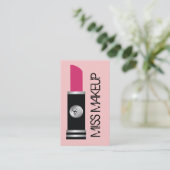 Carte De Visite Mlle Makeup Pink (Debout devant)