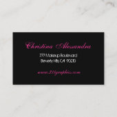 Carte De Visite Mlle Makeup Pink (Dos)