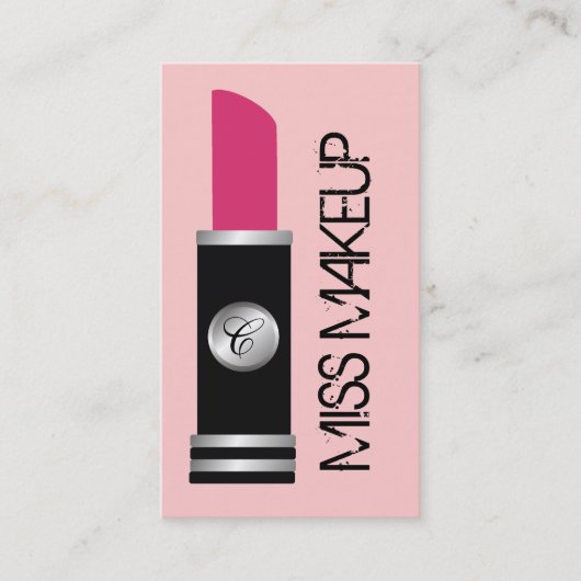 Carte De Visite Mlle Makeup Pink (Devant)
